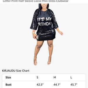 Black Sequin Mini Dress